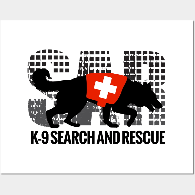 K-9 Search and Rescue Wall Art by Nartissima